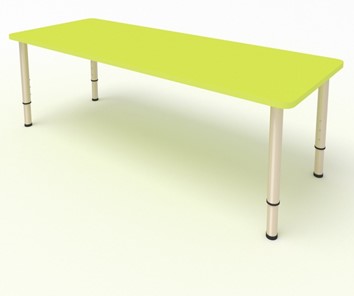 Детский стол 2-местный  (по одну сторону столешн.) СДО-2 (0-3) желтый (МДФ) в Твери