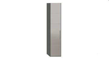 Шкаф Наоми с зеркальной дверью левый, цвет Фон серый, Джут СМ-208.07.02 L в Твери