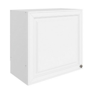 Кухонный шкаф Мишель под вытяжку L600 H566 (1 дв. гл.) эмаль (белый/белый) в Твери