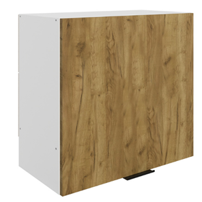 Шкаф навесной под вытяжку Стоун L600 Н566 (1 дв. гл.) (белый/акация светлая) в Твери