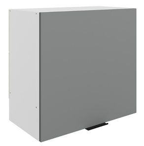 Шкаф навесной под вытяжку Стоун L600 Н566 (1 дв. гл.) (белый/оникс софттач) в Твери