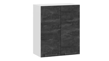 Навесной кухонный шкаф Детройт 1В6 (Белый/Угольный Камень) в Твери