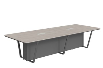 Стол для заседаний LINE Дуб-серый-антрацит СФ-571734.1 (3460х1340х754) в Твери