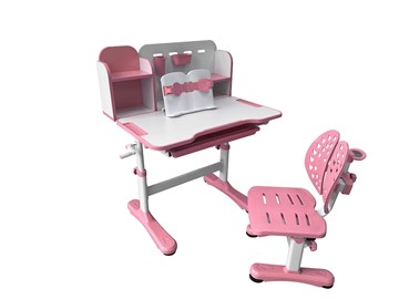 Растущая парта + стул Vivo Pink FUNDESK в Твери