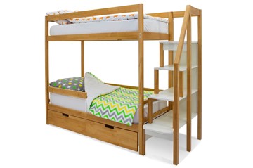 Детская 2-этажная кровать Svogen дерево в Твери