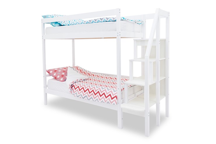 Детская двухъярусная кровать Svogen белый в Твери - изображение 2