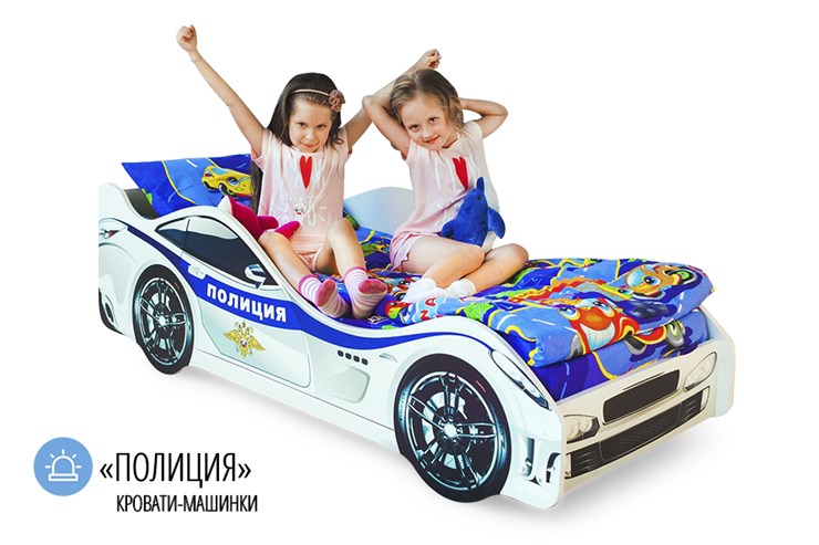 Кровать-машина детская Полиция в Твери - изображение 4