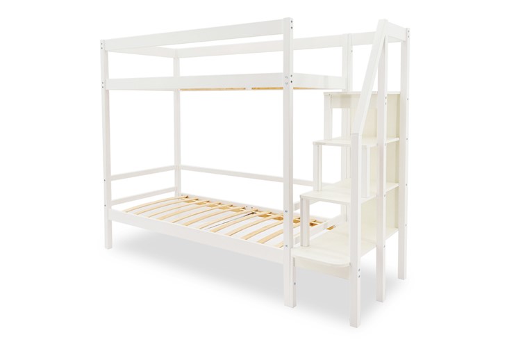Детская двухъярусная кровать Svogen белый в Твери - изображение 1