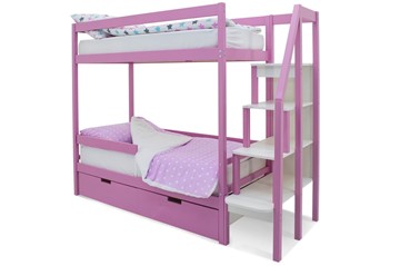 Детская 2-х ярусная кровать Svogen розовый в Твери