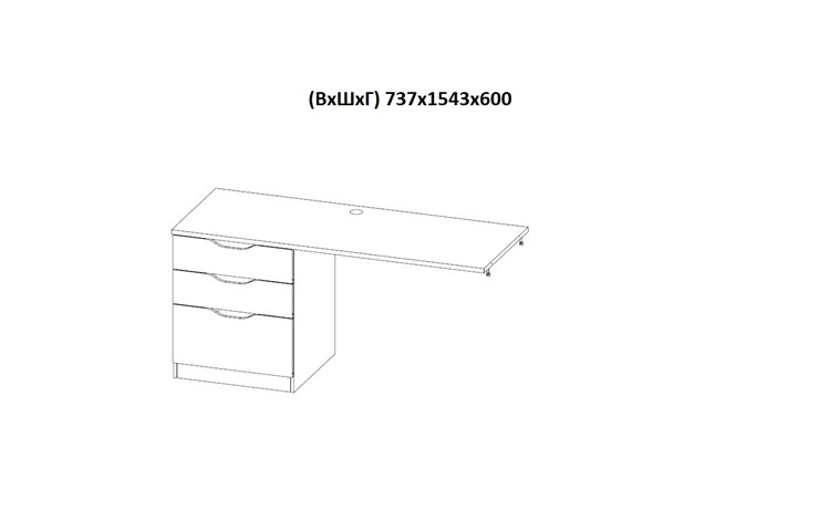 Кровать 2-х ярусная с письменным столом и шкафом POLINI Kids Simple Белый в Твери - изображение 7