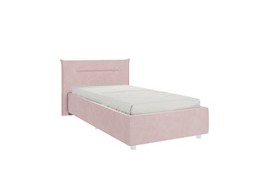 Кровать в детскую 0.9 Альба, нежно-розовый (велюр) в Твери