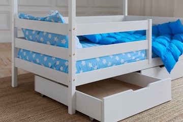 Кровать детская Домик с ящиками, цвет белый в Твери - предосмотр 3
