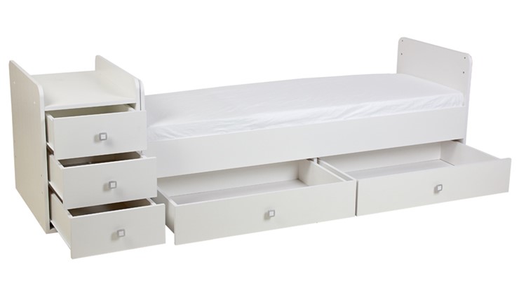 Детская кровать с комодом Фея 1100 Белый в Твери - изображение 9
