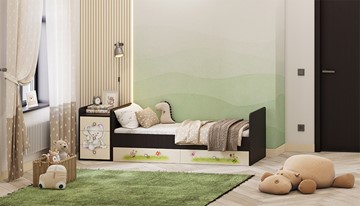 Детская кровать с комодом Фея 1100 Зайчонок Венге-бежевый в Твери - предосмотр 5