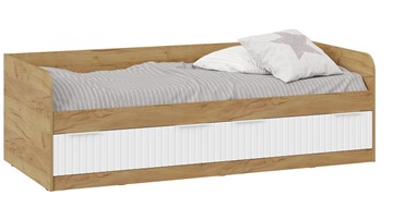 Кроватка Хилтон Тип 1 900 (Дуб Крафт Золотой/Белый матовый) в Твери - предосмотр