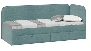 Кровать в детскую Молли тип 1 (80), Микровелюр Scandi Indigo 11 в Твери