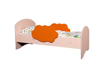 Детская кровать Тучка, корпус Дуб млечный, фасад Оранжевый в Твери