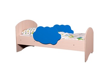 Детская кровать Тучка, корпус Дуб млечный, фасад Синий в Твери