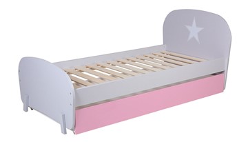 Кровать детская POLINI Kids Mirum 1915 Серый / розовый в Твери