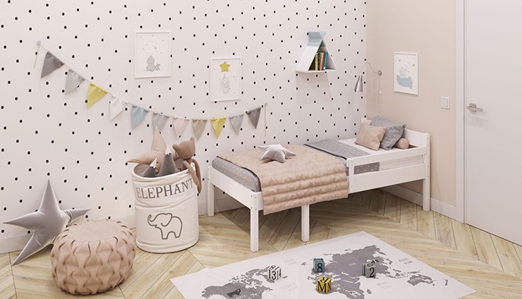 Кровать в детскую POLINI Kids Simple 935 Белый в Твери - изображение 6