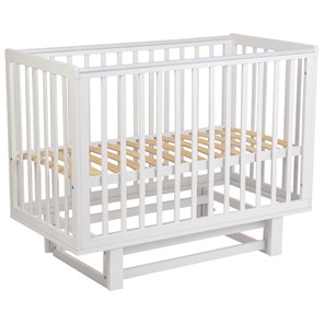 Кровать для новорожденных серия 3400 POLINI Kids Simple 340 с маятником Белый в Твери