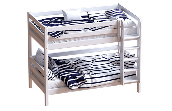 Кровать 2-ярусная Авалон, восковая эмаль с прямой лестницей в Твери - изображение