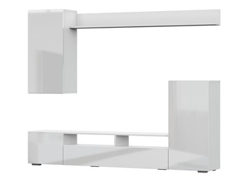 Набор мебели в гостиную МГС-4, белый/белый глянец в Твери
