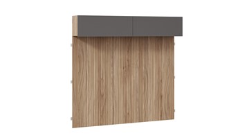Навесной шкаф с декоративными панелями Порто (366) СМ-393.21.023-24 (Яблоня Беллуно/Графит софт) в Твери