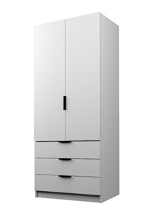 Распашной шкаф ЭШ2-РС-23-8-3я, Белый 190х80х52 в Твери