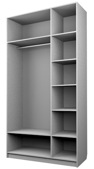 Шкаф трехдверный ЭШ3-РС-23-12 Зс (с зеркалом), Дуб Крафт белый в Твери - изображение 1