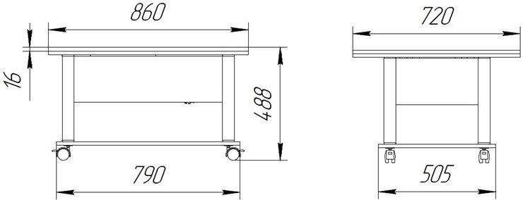 Складной стол-трансформер Дебют-3, венге светлый/белый в Твери - изображение 1