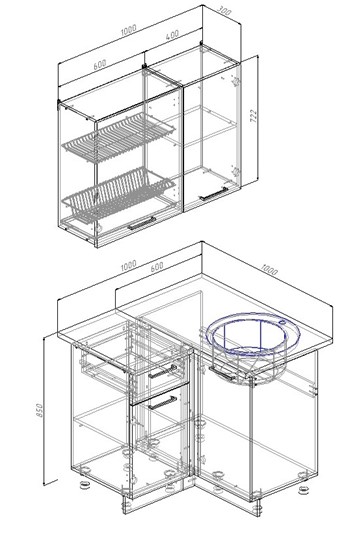 Модульная кухня Прима-1000У в Твери - изображение 1