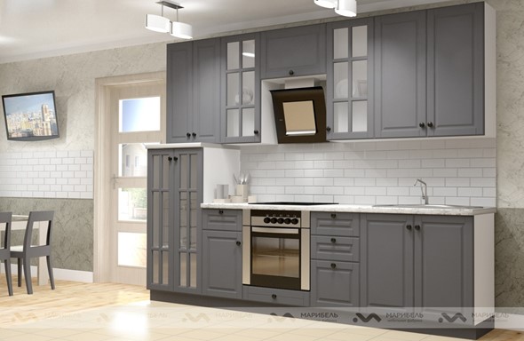 Кухонный гарнитур Верона 2800, цвет Графит в Твери - изображение