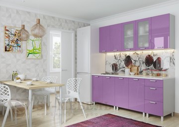 Модульный кухонный гарнитур Модерн, фиолетовый металлик в Твери