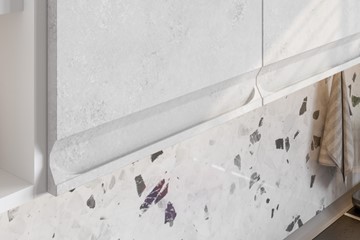 Гарнитур угловой Вельвет, бетон графит/бетон снежный в Твери - предосмотр 5