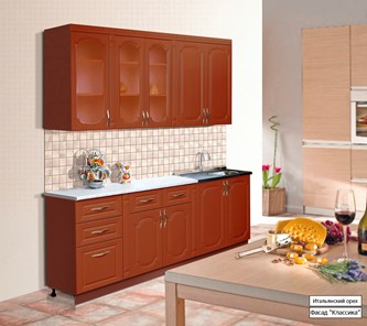 Модульный кухонный гарнитур Классика 2000, цвет Итальянский орех в Твери
