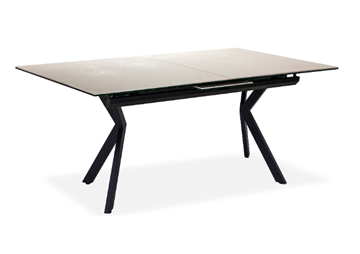 Кухонный раздвижной стол Бордо 1CX 140х85 (Oxide Avorio/Графит) в Твери