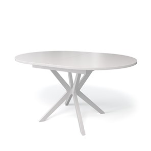Кухонный стол раскладной Kenner B1300 (Белый/Стекло белое сатин) в Твери - предосмотр