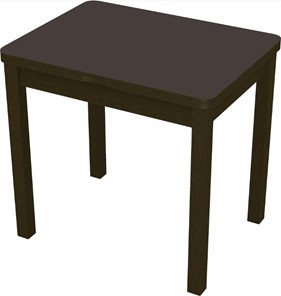 Кухонный стол раскладной Бари дерево №8 (стекло коричневое/венге) в Твери
