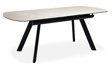 Кухонный стол раздвижной Шамони 2CQ 160х90 (Oxide Avorio/Графит) в Твери - предосмотр 1