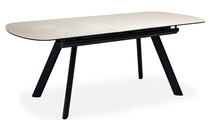 Кухонный стол раздвижной Шамони 2CQ 160х90 (Oxide Avorio/Графит) в Твери - изображение 1