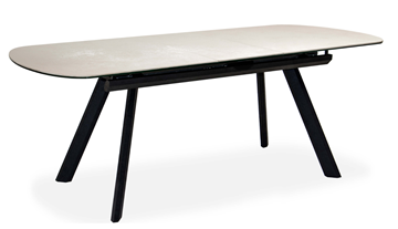 Кухонный стол раздвижной Шамони 3CQ 180х95 (Oxide Avorio/Графит) в Твери - предосмотр 1