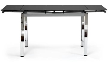 Стол раздвижной CAMPANA ( mod. 346 ) металл/стекло 70x110/170x76, хром/черный арт.11413 в Твери