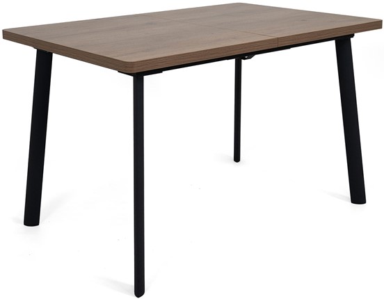 Кухонный раздвижной стол Дали-1L(ноги черные, дуб табако) в Твери - изображение
