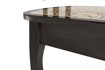 Кухонный раздвижной стол Экстра 2 цвет венге-арабика (1000х600х745) в Твери - предосмотр 1