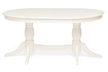 Раздвижной стол LORENZO (Лоренцо) 160+46x107x76, pure white (402) арт.13547 в Твери