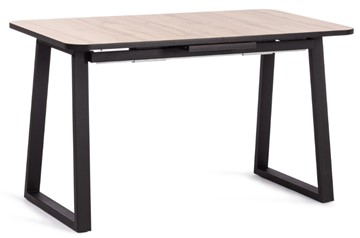 Кухонный раздвижной стол MALTIDO ЛДСП/HPL/металл, 130/160x75x75 Дуб Вотан/чёрный арт.19745 в Твери
