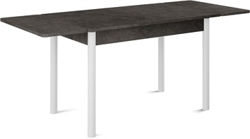 Кухонный раздвижной стол Милан-2 EVO, ноги белые, серый камень в Твери - предосмотр 1