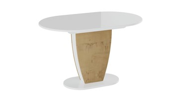 Кухонный раскладной стол Монреаль тип 1 (Белый глянец/Бунратти) в Твери