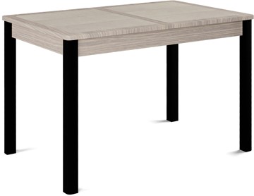 Раздвижной стол Ницца-1 ПЛ (ноги черные, плитка бежевая/лофт) в Твери